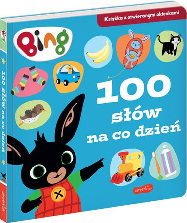 100 słów na co dzień. Bing. Książka z otwieranymi okienkami