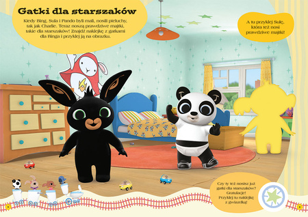 Bing. Ciuchcia do toalety. Zabawy i zadania z naklejkami