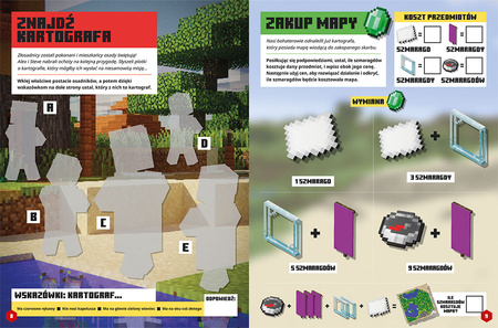 Minecraft. Naklejkowa przygoda. Poszukiwacze skarbów