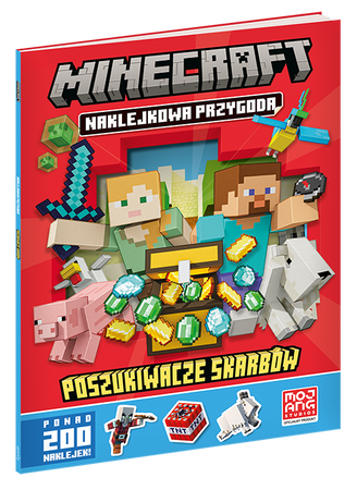 Minecraft. Naklejkowa przygoda. Poszukiwacze skarbów