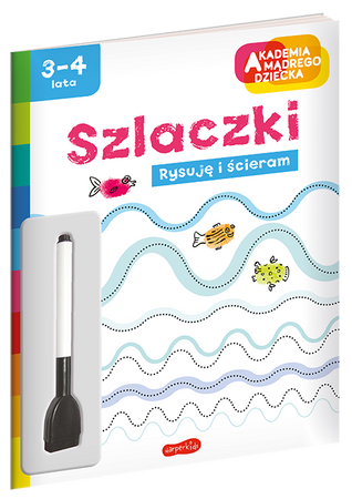 Szlaczki. Akademia Mądrego Dziecka. Rysuję i ścieram