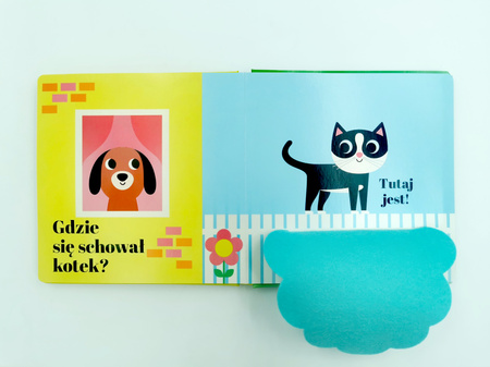 Gdzie się schował kotek? Akademia Mądrego Dziecka. Zabawa w chowanego