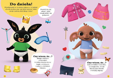 Bing. Przebieranki! Zabawy i zadania z naklejkami