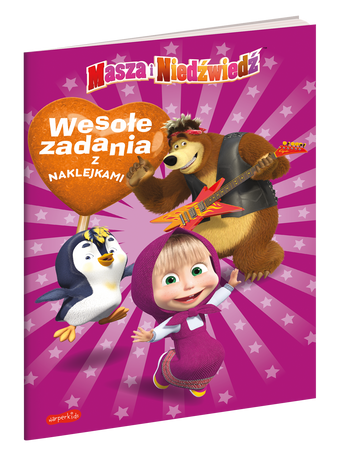 Masza i Niedźwiedź. Wesołe zadania z naklejkami