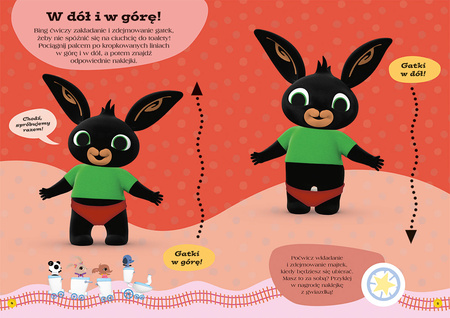 Bing. Ciuchcia do toalety. Zabawy i zadania z naklejkami