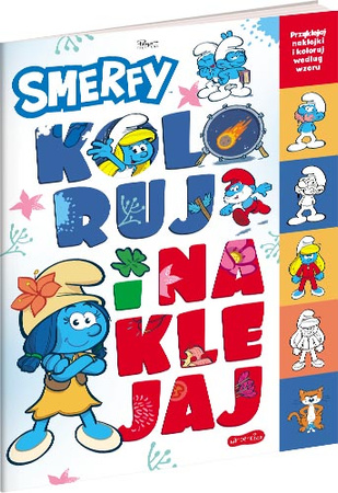 Smerfy. Koloruj i naklejaj. Nowe przygody