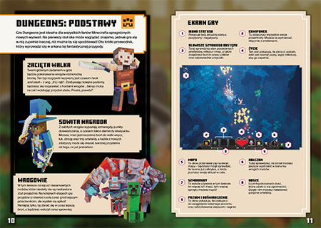 Podręcznik gracza Minecraft Dungeons. Poradnik dla bohaterów