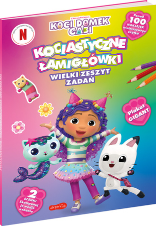 Koci Domek Gabi. Kociastyczne łamigłówki. Wielki zeszyt zadań