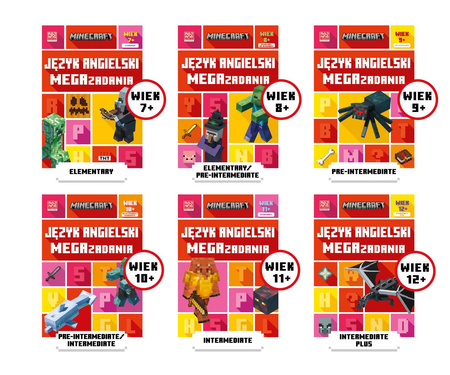 Minecraft. Język angielski. Megazadania 12+