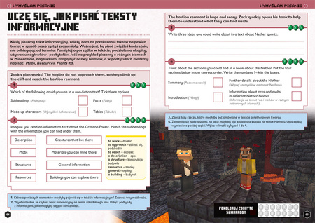 Minecraft. Język angielski. Megazadania 11+