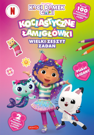 Koci Domek Gabi. Kociastyczne łamigłówki. Wielki zeszyt zadań