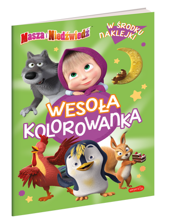 Masza i Niedźwiedź. Wesoła kolorowanka