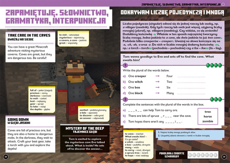 Minecraft. Język angielski. Megazadania 7+