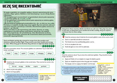 Minecraft. Język angielski. Megazadania 12+