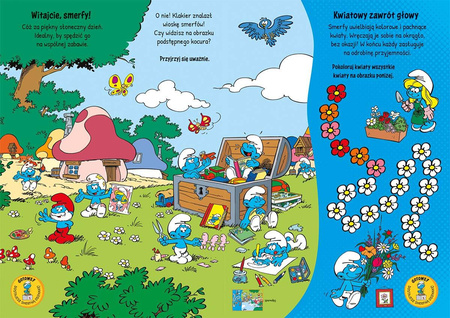 Smerfy. Moje pierwsze zadania do wyklejania