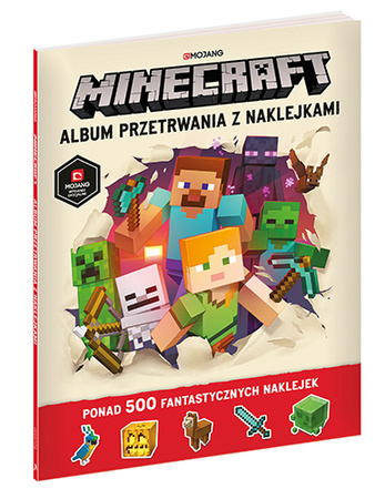 Minecraft. Album przetrwania z naklejkami