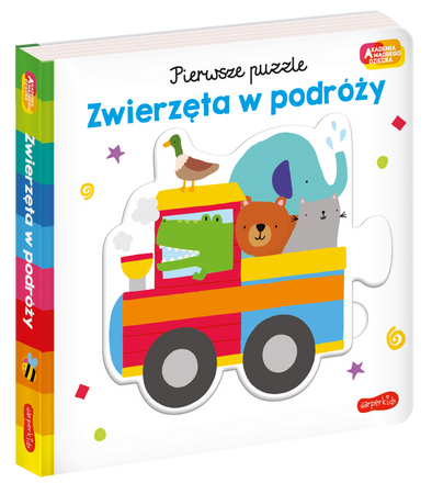 Zwierzęta w podróży. Akademia Mądrego Dziecka. Pierwsze puzzle