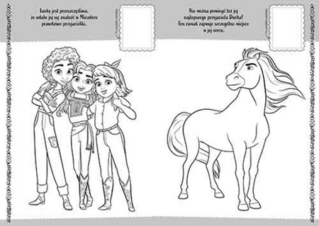 Spirit Mustang z Dzikiej Doliny. Koloruj i naklejaj