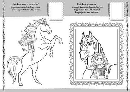 Spirit Mustang z Dzikiej Doliny. Koloruj i naklejaj