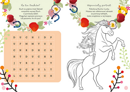 Spirit Mustang z Dzikiej Doliny. Zabawy i zadania z naklejkami