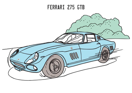 Ferrari. Wodne kolorowanie