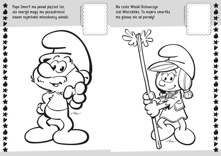 Smerfy. Koloruj i naklejaj. Nowe przygody