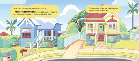 Pobawmy się na dworze! Bluey. Książka z magnesami