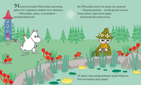 Muminek i urodzinowy guzik