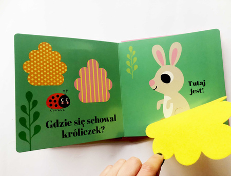 Gdzie się schował króliczek? Akademia Mądrego Dziecka. Zabawa w chowanego