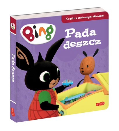 Bing. Pada deszcz. Książka z otwieranymi okienkami