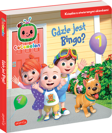 Cocomelon. Gdzie jest Bingo? Książka z otwieranymi okienkami