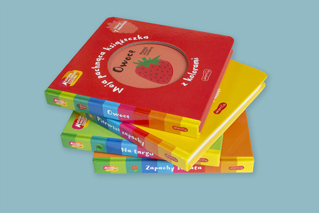 Owoce. Akademia Mądrego Dziecka. Moja pachnąca książeczka z kolorami