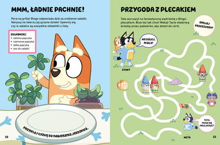 Oto Bluey! Zabawy i zadania z naklejkami