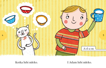 Kłopoty z mlekiem dla kota. Czytam sobie. Poziom 1