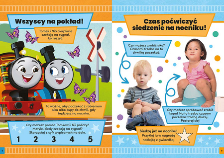 Gwiazda nocnika! Tomek i przyjaciele. Zadania z naklejkami