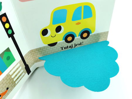 Gdzie się schował samochód? Akademia Mądrego Dziecka. Zabawa w chowanego