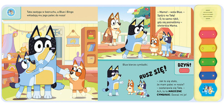 Bluey. Magiczne cymbałki. Książeczka z dźwiękami