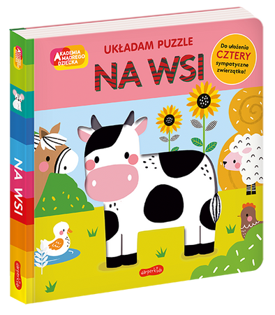 Na wsi. Akademia Mądrego Dziecka. Układam puzzle