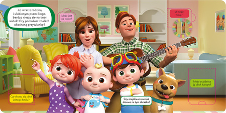 Cocomelon. Gdzie jest Bingo? Książka z otwieranymi okienkami