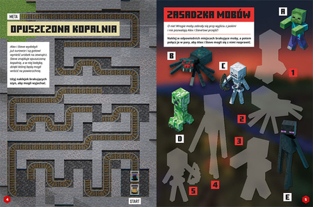 Minecraft. Naklejkowa przygoda. Poszukiwacze skarbów