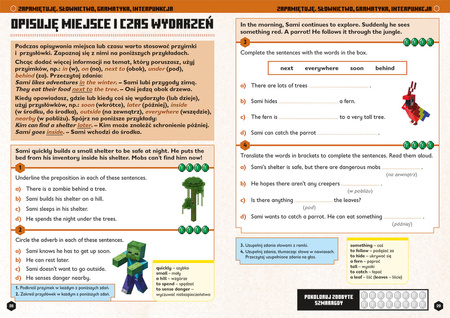 Minecraft. Język angielski. Megazadania 9+