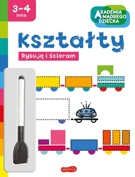 Kształty. Akademia Mądrego Dziecka. Rysuję i ścieram