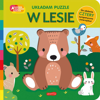 W lesie. Akademia Mądrego Dziecka. Układam puzzle