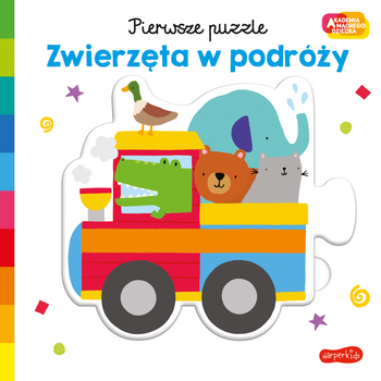 Zwierzęta w podróży. Akademia Mądrego Dziecka. Pierwsze puzzle